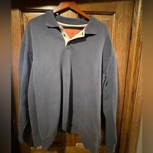 Orvis Blue Long Sleeve Polo Shirt